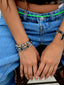SHIMMERING SHELLS BRACELET (GREY/SILVER) - Venessa Arizaga
