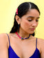 SPIRAL SHELL EARRINGS (BLACK) - Venessa Arizaga