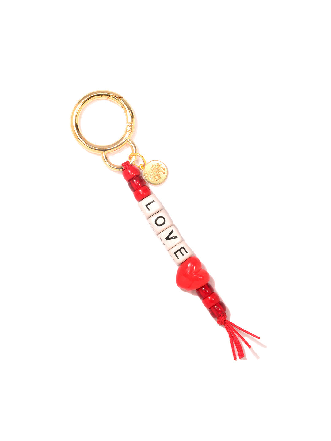 SUGAR RUSH BAG/KEY CHARM (LOVE) - RED HEART KEYCHAIN – Venessa Arizaga