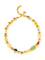 Venessa Arizaga FW26 Glitter Galaxy Necklace - A golden beaded necklace with classic icons - rainbow, smiley, alien, daisy, yin-yang, clover, star - perfect for everyday layering 