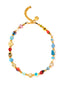 Venessa Arizaga FW26 Cosmic Roadtrip Necklace - A golden beaded necklace with classic icons - heart, smiley, alien, daisy, camera, clover, star - perfect for everyday layering 