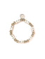 Venessa Arizaga FW26 Me Me Me Bracelet (Silver) -  An everyday silver elastic beaded bracelet with ceramic letter charms spelling "me"