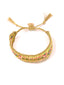 Venessa Arizaga Sail Away Bracelet (Gold) - A woven and crocheted bracelet.