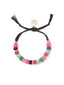 Venessa Arizaga Tidepool Treasures Bracelet (Black) - A black adjustable bracelet with glass beads and pave rhinestone accents.