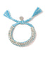 Venessa Arizaga Seastar Sparkle Bracelet (Light Blue) -  An adjustable friendship bracelet with glass rhinestone accents.