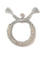 Venessa Arizaga Seastar Sparkle Bracelet (Silver) - An adjustable friendship bracelet with silver threadwork and glass rhinestone accent.