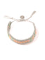 Venessa Arizaga Sail Away Bracelet (Silver) - A woven and crocheted bracelet.
