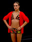 Venessa Arizaga SS26 Rainbow Aura Necklace layered at collarbone with the Rainbow Heartbeat Adjustable Necklace worn as a choker, Rainbow Aura Bracelet with multilayer chains and rainbow beads on the wrist, charms catching the light, styled with Peace Out Sparkle Earrings and Shimmer Huggie Hoops Pave earring with mushroom, and a stack of Good Energy elastic bracelets with jade and icon charms, for sun-drenched Paradisiac escape and effortless beach vibe.