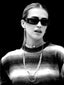 Model wearing Venessa Arizaga SS26 Color Crush Necklace layered with Love in Color adjustable Necklace worn as a choker, Peace Out Sparkle earrings, for everyday colorful wear