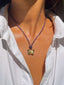 SOCIAL BUTTERFLY LEATHER NECKLACE