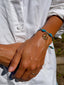 PEACE OUT LEATHER BRACELET