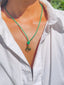 CLOVER LEATHER NECKLACE