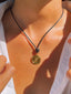 YIN YANG LEATHER NECKLACE
