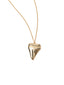 MEGA SHARK'S TOOTH NECKLACE GOLD NECKLACE - Venessa Arizaga