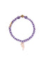 LIGHTNING BRACELET GRAY & PURPLE BRACELET - Venessa Arizaga