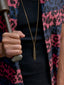 10' SINGLE FIN NECKLACE GOLD NECKLACE - Venessa Arizaga